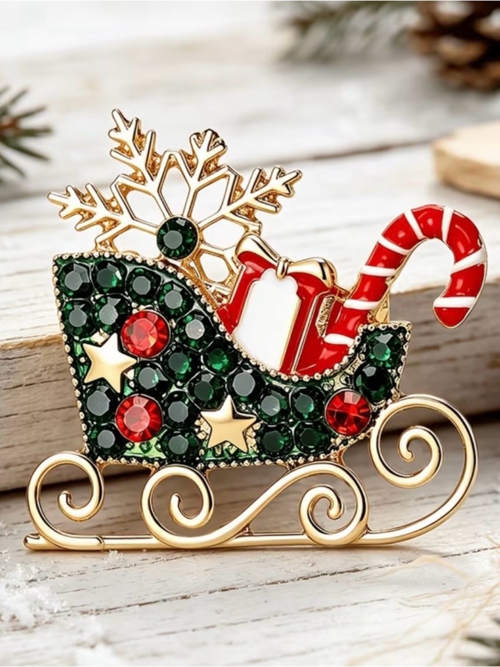 Christmas Sleigh Pin